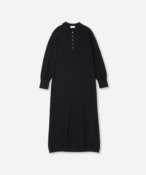Saturdays NYC（サタデーズ ニューヨークシティ ）の「Martina Collared Dress  | WOMEN（ワンピース・レディース・ブラック/チャコール/ブラウン・M/S）」の3枚目の写真