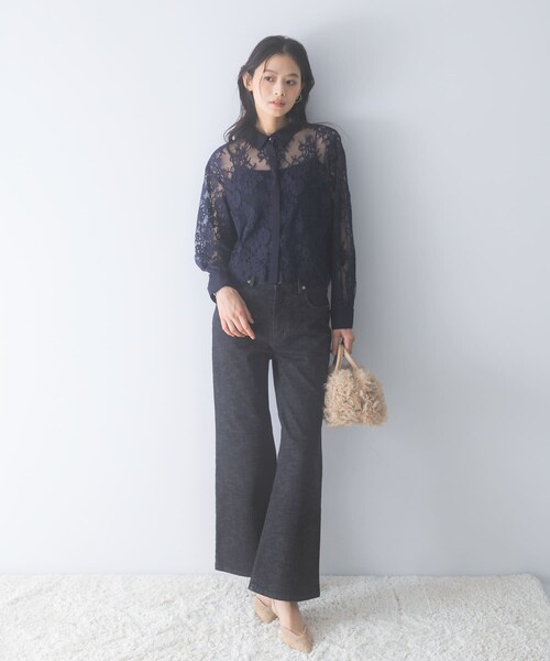 URBAN RESEARCH ROSSO（アーバンリサーチロッソ）の「PERFECT FLARE DENIM（デニムパンツ・レディース・BLACK・TALL/36/38）」の3枚目の写真