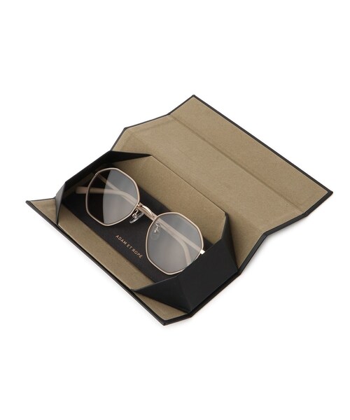 ADAM ET ROPE'（アダムエロペ）の「オクタゴンメタルフレームUVカットグラス（サングラス・レディース・ブラウン/ベージュ・F）」の13枚目の写真