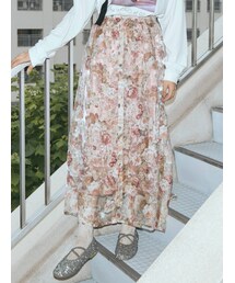 merry jenny | Gardenerエアリーロングスカート(スカート)