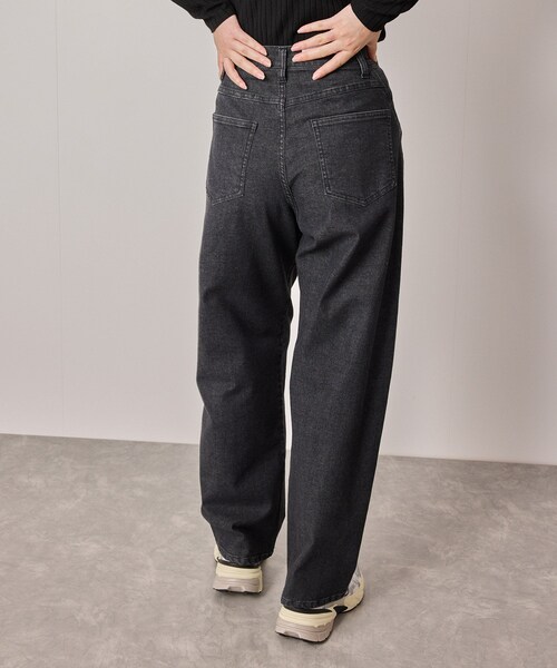 NERGY（ナージー）の「【シアバター配合】カーブワイドパンツ（デニムパンツ・レディース・ブラック・M/S）」の11枚目の写真
