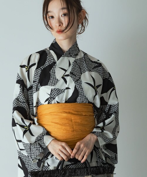 SENSE OF PLACE by URBAN RESEARCH(センスオブプレイスバイアーバンリサーチ)の「浴衣3点セットワンピ(変織紅梅)(その他・レディース・葡萄/朝顔A/朝顔B/向日葵・one/One)」の8枚目の写真