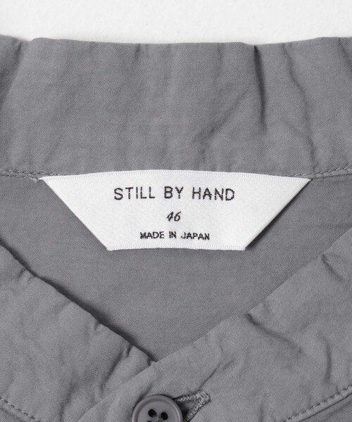 URBAN RESEARCH DOORS（アーバンリサーチドアーズ）の「STILL BY HAND　GARMENTDYE BANDCOLLAR SHIRTS（シャツ/ブラウス・メンズ・ECRU/INK BLACK/SLATE GREY/BROWN・46/48）」の17枚目の写真