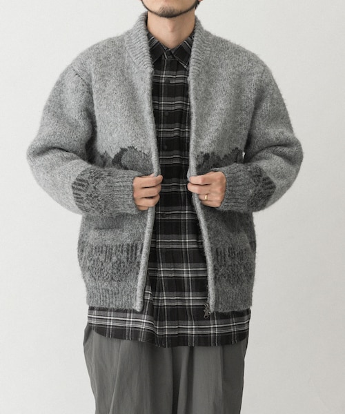 EKAL（エカル）の「TATESHINAカウチンニット（カーディガン/ボレロ・メンズ・マウンテン/ディア・M/L）」の6枚目の写真