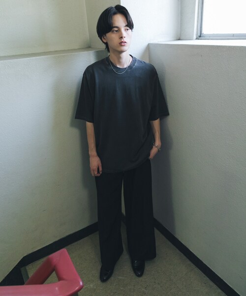 SENSE OF PLACE by URBAN RESEARCH(センスオブプレイスバイアーバンリサーチ)の「サイドタックワイドスラックス(その他パンツ・メンズ・IVORY/BLACK/NAVY・M/L)」の12枚目の写真