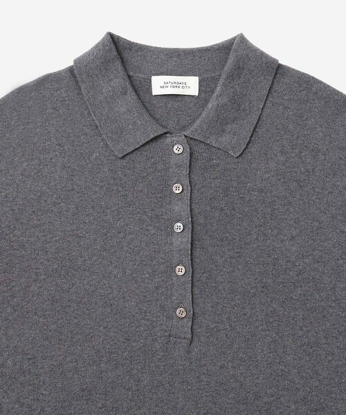 Saturdays NYC（サタデーズ ニューヨークシティ ）の「Martina Collared Dress  | WOMEN（ワンピース・レディース・ブラック/チャコール/ブラウン・M/S）」の19枚目の写真