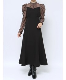 MERCURYDUO | 【To/】ドットシフォンドッキングワンピース(ワンピース)