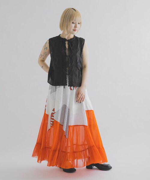 THE GOODLAND MARKET（ザグッドランドマーケット）の「DEAR EPISODE　655 SKIRT（スカート・レディース・ORANGE1/ORANGE2・Free）」の8枚目の写真