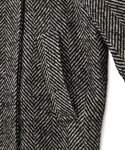 ADAM ET ROPE'(アダムエロペ)の「【WEB限定】・【定番】スタンドカラーウールミドルコート(その他アウター・レディース・ブラック系/ダークブラウン系・F)」の12枚目の写真