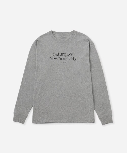 Saturdays NYC（サタデーズ ニューヨークシティ ）の「Miller Standard LS Tee（Tシャツ/カットソー・レディース・グレー/イエロー・L/M/S/XL）」の2枚目の写真