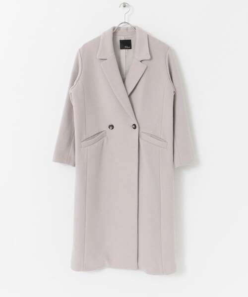 URBAN RESEARCH ROSSO（アーバンリサーチロッソ）の「セミダブルロングチェスターコート（チェスターコート・レディース・CAMEL/L/GRAY/BLUE・36/38）」の12枚目の写真