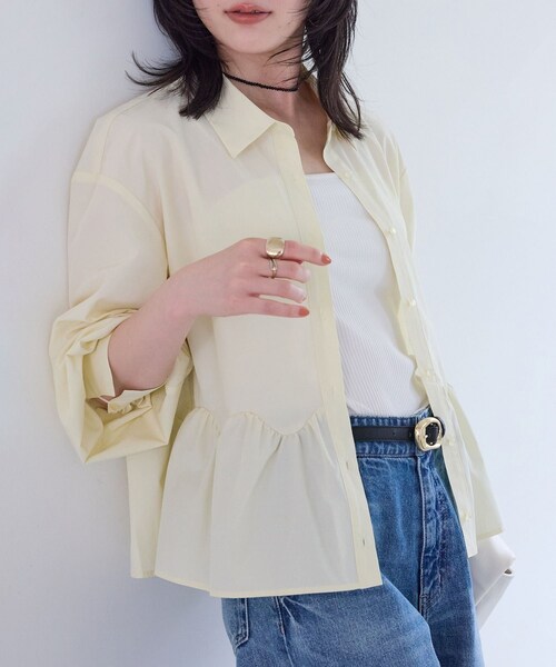 VIS（ビス）の「フラット18mm幅ニュアンス変形サークルバックルベルト/一部WEB限定カラー（ベルト・レディース・ブラック系/ダークブラウン・F）」の11枚目の写真