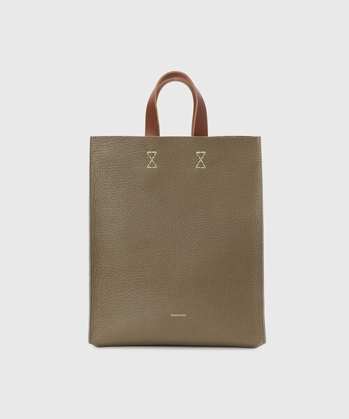 ADAM ET ROPE'（アダムエロペ）の「【HenderScheme/エンダースキーマ】paper bag big（トートバッグ・メンズ・ブラック/カーキ・F）」の4枚目の写真