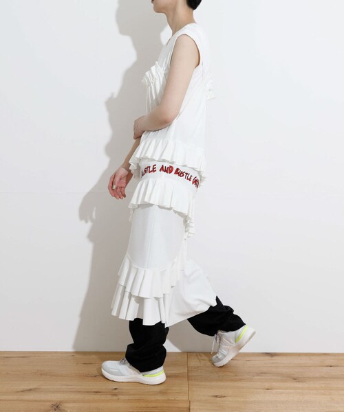 THE GOODLAND MARKET（ザグッドランドマーケット）の「old honey　-65℃- dress（ワンピース・レディース・white/charcoal・one）」の5枚目の写真