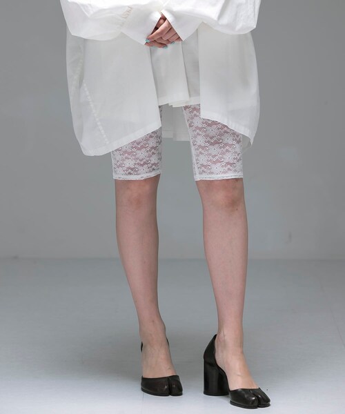 URBAN RESEARCH（アーバンリサーチ）の「ambiguous　Lace Half Leggings（レギンス/スパッツ・レディース・BLACK/WHITE・FREE）」の10枚目の写真