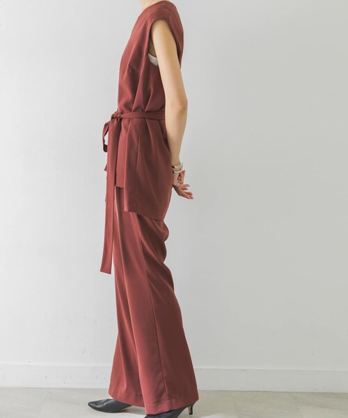 URBAN RESEARCH(アーバンリサーチ)の「LA MAISON ベルト付きセットアップ(セットアップ・レディース・BLUE/BROWN・S/M)」の8枚目の写真