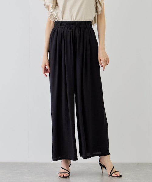 Jayro(ジャイロ)の「フレアワイドパンツ(その他パンツ・レディース・ブラック/グレー/ホワイト系/ベージュ・F)」の3枚目の写真