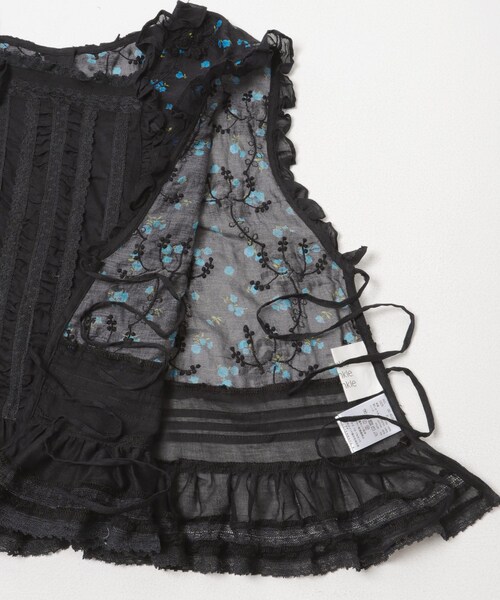 URBAN RESEARCH(アーバンリサーチ)の「crinkle crinkle crinkle SHEER FLOWER VEST BLOUSE(シャツ/ブラウス・レディース・BLACK/IVORY・Free)」の8枚目の写真