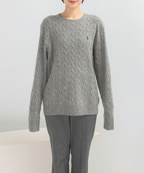 URBAN RESEARCH ROSSO（アーバンリサーチロッソ）の「POLO RALPH LAUREN　WOOL CASHMERE KNIT（ニット/セーター・レディース・NAVY/GREY/BROWN・S/M）」の8枚目の写真
