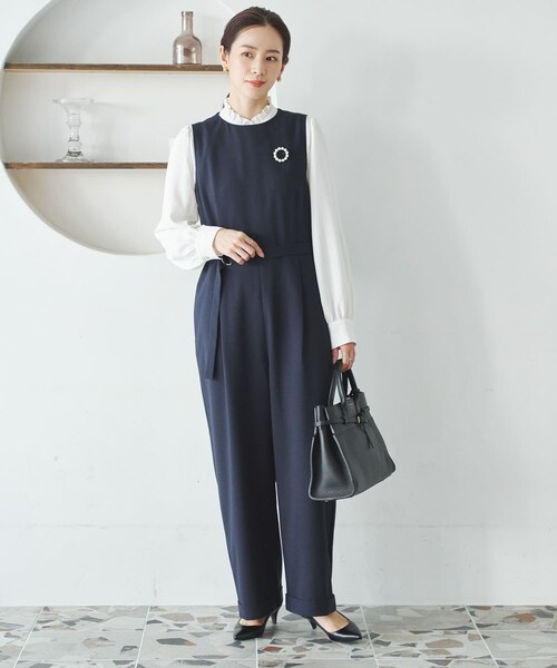 URBAN RESEARCH（アーバンリサーチ）の「ドビーストライプフリルブラウス（シャツ/ブラウス・レディース・OFF WHITE/BLACK・Free）」の11枚目の写真