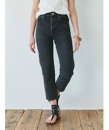 Ungrid | ハイウエストスリムテーパードデニム(デニムパンツ)