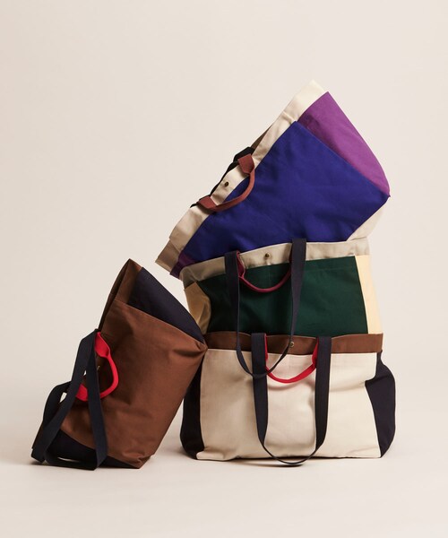 SENSE OF PLACE by URBAN RESEARCH(センスオブプレイスバイアーバンリサーチ)の「HAY Weekend Bag S(トートバッグ・メンズ・BrownMulti/DGRMulti/Ebluemulti・One)」の5枚目の写真