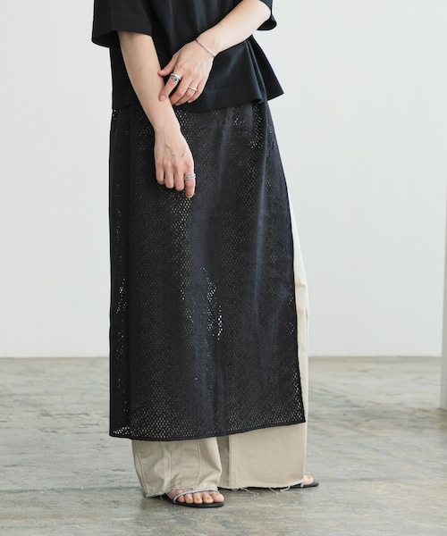 URBAN RESEARCH（アーバンリサーチ）の「インドコットンレースストール（スカート・レディース・BLACK/OFF・FREE）」の12枚目の写真