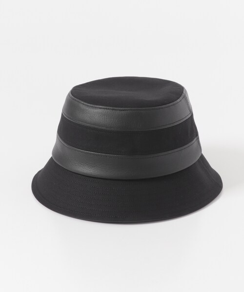 URBAN RESEARCH（アーバンリサーチ）の「KIJIMA TAKAYUKI　DUCK&GOATSKIN BUCKET HAT（ハット・メンズ・BLACK・2）」の4枚目の写真