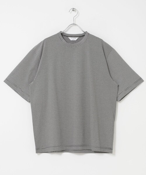 URBAN RESEARCH DOORS(アーバンリサーチドアーズ)の「STILL BY HAND STRIPED T-SHIRTS(Tシャツ/カットソー・メンズ・BEG×WHT/GRY×BLK/BLK×WHT・46/48/50)」の12枚目の写真