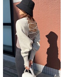 EMODA | スーパークロップクラッシュニット(ニット/セーター)