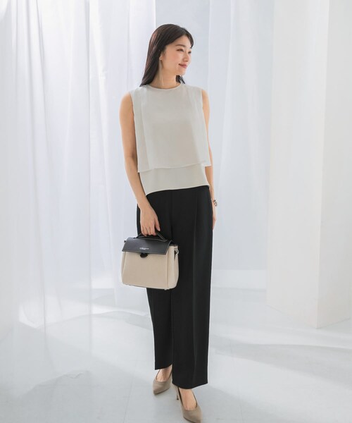 URBAN RESEARCH ROSSO（アーバンリサーチロッソ）の「シアーチンツレイヤードブラウス（シャツ/ブラウス・レディース・WHITE/MAUVE PINK/SLATE BLUE・FREE）」の9枚目の写真