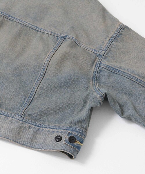 SENSE OF PLACE by URBAN RESEARCH(センスオブプレイスバイアーバンリサーチ)の「『別注』Lee101×SENSE OF PLACE JACKET(デニムジャケット・レディース・BROWN/GREEN・FREE)」の15枚目の写真