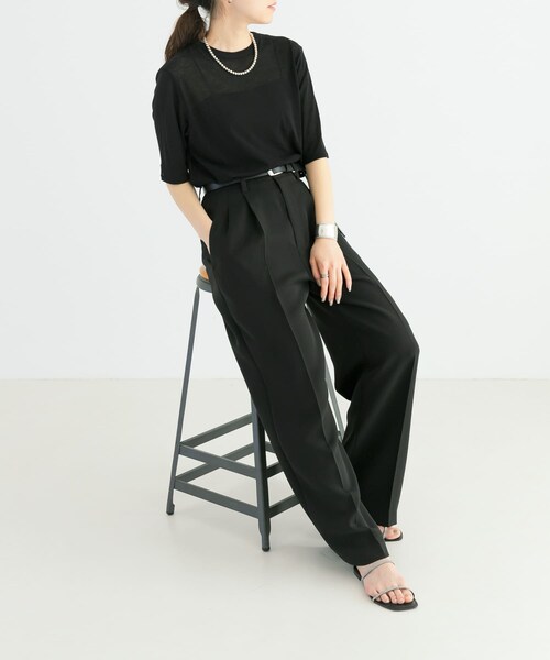 URBAN RESEARCH(アーバンリサーチ)の「『MADE IN JAPAN』ドライツイストシアーTシャツ(Tシャツ/カットソー・レディース・ICE GRAY/WHITE/BLACK・FREE)」の8枚目の写真