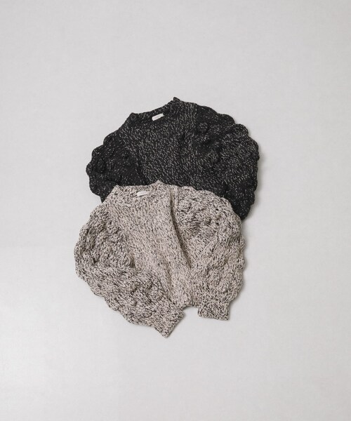 LAATO（ラート）の「lantern long sleeve knit（ニット/セーター・レディース・インク/クリーム・Free）」の5枚目の写真