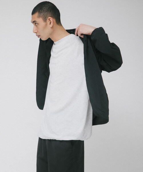 EKAL(エカル)の「『吸水速乾/通気性/軽量』DOT AIR NO COLLOR CARDIGAN(カーディガン/ボレロ・メンズ・ネイビー/ブラック/ブリック・M/L)」の5枚目の写真