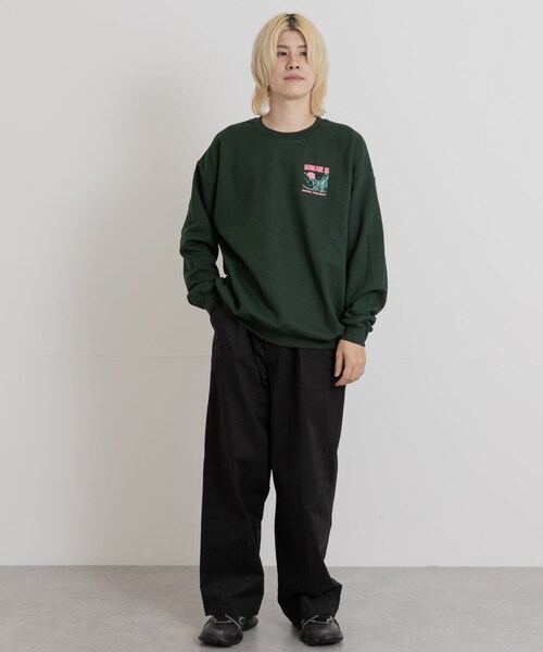 THE GOODLAND MARKET（ザグッドランドマーケット）の「PARKS PROJECT　NATIONAL PARKS SWEAT（スウェット・メンズ・GREEN/YELLOW・M/L）」の8枚目の写真