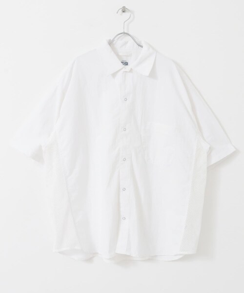 URBAN RESEARCH Sonny Label（アーバンリサーチサニーレーベル）の「ARMY TWILL　Nylon OX Mesh H/S Shirts（シャツ/ブラウス・メンズ・BLACK/KHAKI/WHITE・S/M）」の9枚目の写真