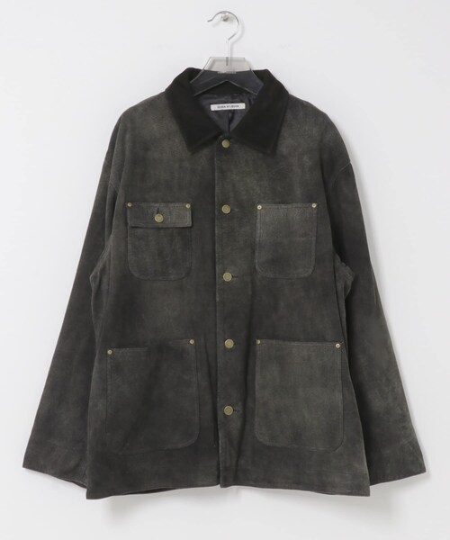 SEVEN BY SEVEN LEATHER M.CHORE COAT