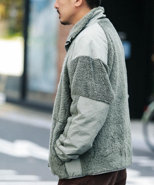 URBAN RESEARCH Sonny Label（アーバンリサーチサニーレーベル）の「ARMY TWILL　Fleece blouson（ブルゾン・メンズ・KHAKI/BLACK・M/L）」の14枚目の写真