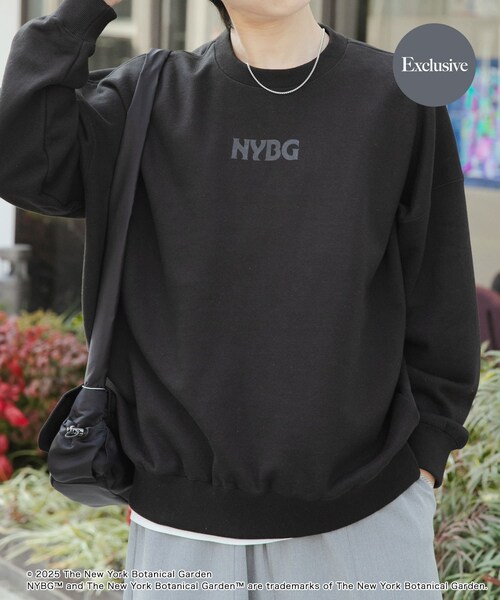 SENSE OF PLACE by URBAN RESEARCH(センスオブプレイスバイアーバンリサーチ)の「NYBG クルーネックルーズスウェットA(スウェット・メンズ・GREEN/WHITE/BLACK・M/L)」の19枚目の写真