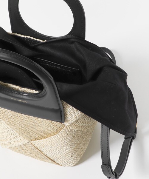 URBAN RESEARCH ROSSO（アーバンリサーチロッソ）の「VIOLAd’ORO　レザーハンドルアバカメッシュバッグ（ショルダーバッグ・レディース・NATU BLK・-）」の4枚目の写真
