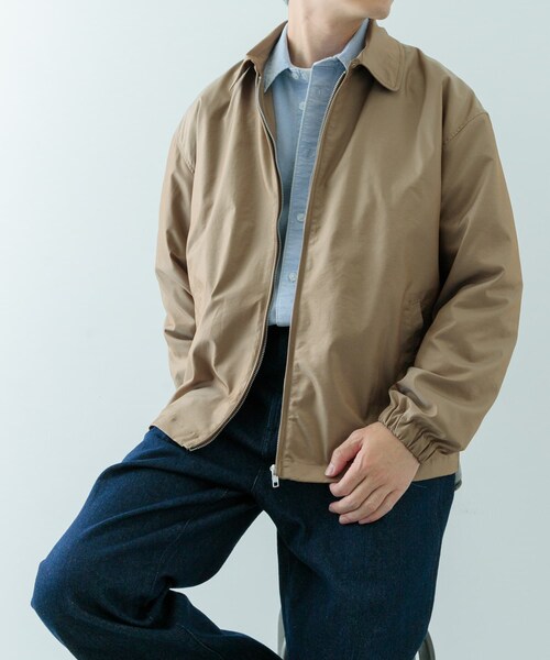 ITEMS URBANRESEARCH(アイテムズ アーバンリサーチ)の「ナイロンシャンブレー ハリントンジャケット(テーラードジャケット・メンズ・BEG/P.BEG/BLU・M/L)」の22枚目の写真