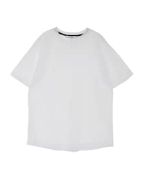 【極美品】UN3D. アンスリードの長袖ホワイトTシャツ UN3D.（アンスリード）の「HIGH NECK CUT TOP / ハイネック