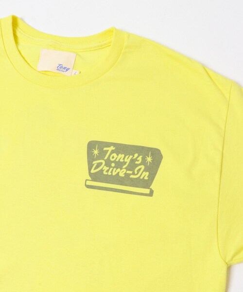 THE GOODLAND MARKET（ザグッドランドマーケット）の「TONY　UKIYOE DRIVE IN TEE（Tシャツ/カットソー・メンズ・WHT/YEL・L/XL）」の9枚目の写真