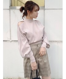 dazzlin | ショルダーオープンボリュームニットトップス(ニット/セーター)