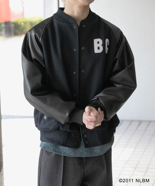 SENSE OF PLACE by URBAN RESEARCH(センスオブプレイスバイアーバンリサーチ)の「Negro Leagues スタジャン(スタジャン・メンズ・BLACK/NAVY・M/L)」の13枚目の写真