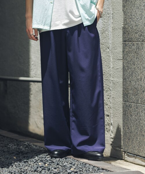 SENSE OF PLACE by URBAN RESEARCH(センスオブプレイスバイアーバンリサーチ)の「サイドタックワイドスラックス(その他パンツ・メンズ・IVORY/BLACK/NAVY・M/L)」の20枚目の写真