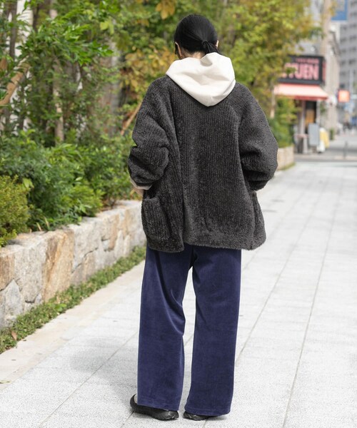 EKAL（エカル）の「OCTAカーディガンジャケット（カーディガン/ボレロ・レディース・ブラック/グレー・One）」の21枚目の写真