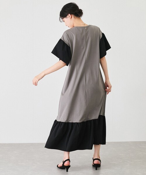 Jayro（ジャイロ）の「フロッキーロゴドッキングワンピース（ワンピース・レディース・ブラック/グレー/ネイビー・M）」の19枚目の写真