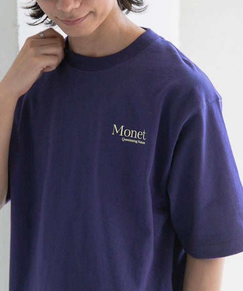URBAN RESEARCH DOORS(アーバンリサーチドアーズ)の「FORK&SPOON Monet art t-shirts(Tシャツ/カットソー・メンズ・OFF/NAVY・4/5)」の2枚目の写真